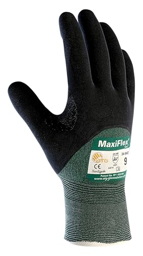 ATG 34-8453/M MaxiFlex Cut Engineered Yarn Cut Resistant Gloves With Micro-Foam Nitrile Coating