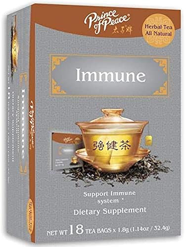Prince of Peace Immune Tea, 18 Tea Bags Herbal Tea Bags Prince of Peace Tea Immune Support Tea Tea for Cold & Flu Season Traditional Medicinal Tea (1