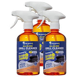 Grill Cleaner - 3 Pack Grill Cleaner for Outdoor Grill - BbqCleaner Spray and Griddle Cleaner Cleaning Kit with Grill Cleaning Tools and Citrus