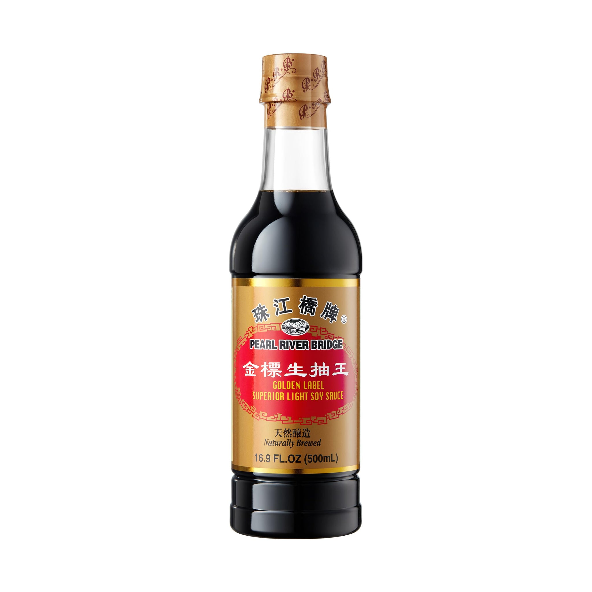 Pearl River Bridge Golden Label Superior Light Soy Sauce, 16.9 oz?Plastic Bottles