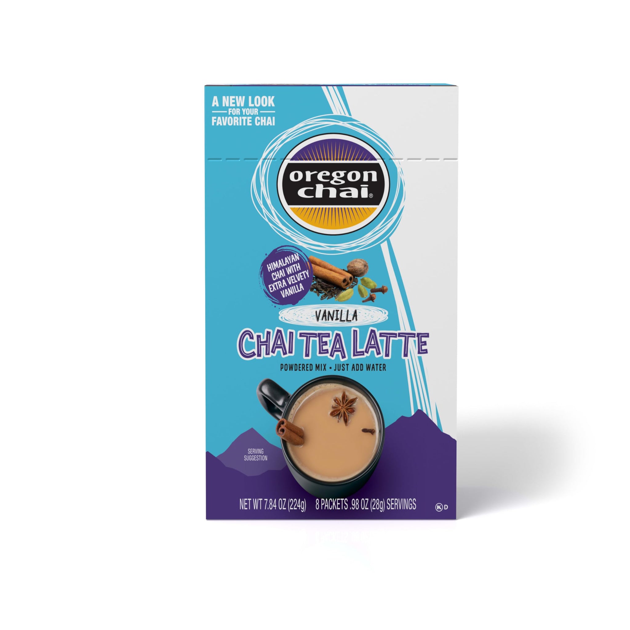 Oregon Chai Kerry Vanilla Dry Mixes, 8 Count (Pack of 1)