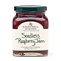 Stonewall Kitchen Seedless Raspberry Jam, Raspberry Jelly, 12.5 Ounces