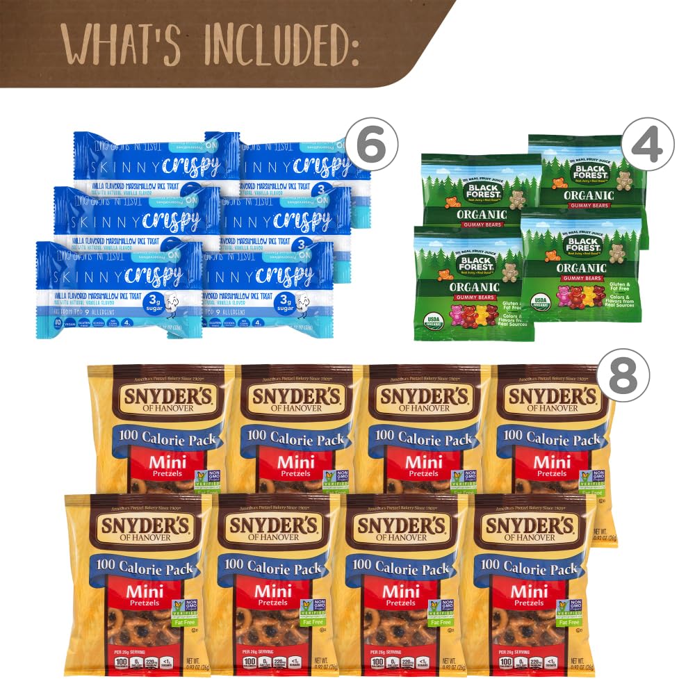 Break Box Assorted Snack Mix Variety Pack, Individually Wrapped Snacks, 61 Count (700-S0025)