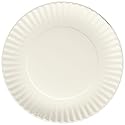 Nicole Home Collection 200 Count Everyday Dinnerware Paper Plate, 9-Inch, White
