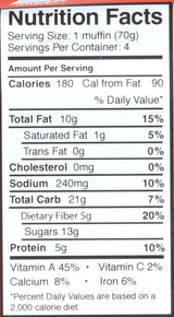 Muffin Revolution 24 Carrot Gold Paleo Muffins, 11 OZ