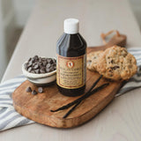 Pure Clear Mexican Vanilla Extract (8.12 fl oz) - Gluten-Free, Coumarin-Free Vanilla for Baking, Cakes, Cookies, Coffee & Desserts - Cold Pressed