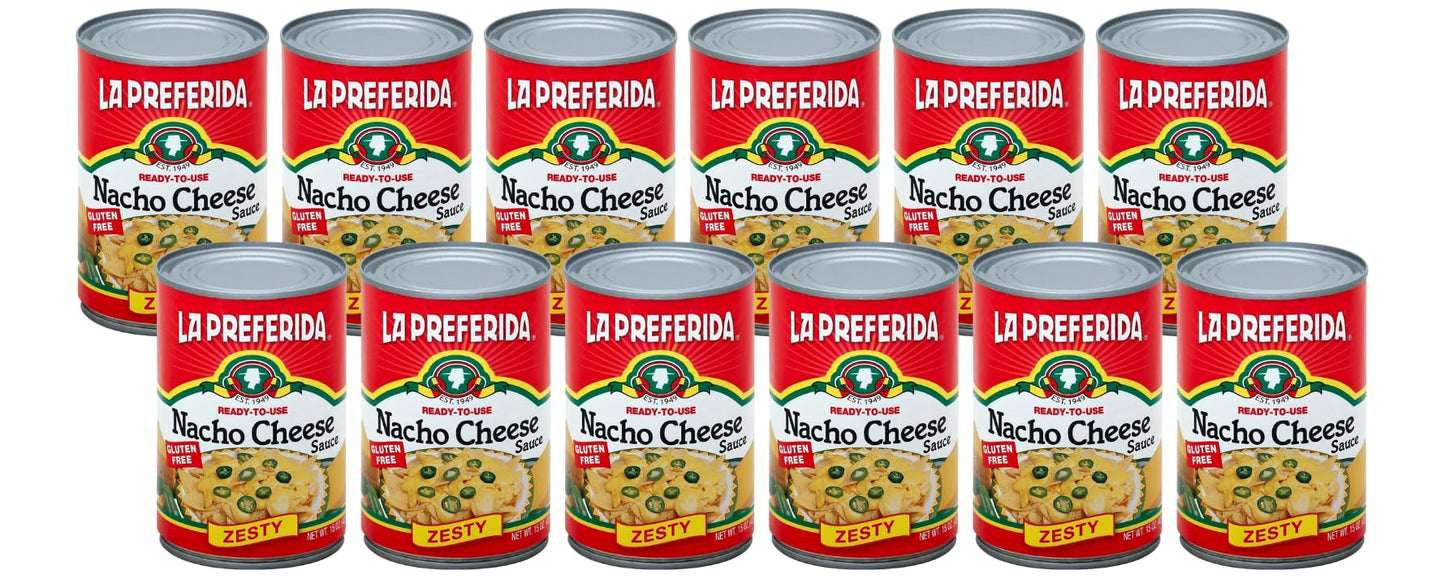 La Preferida Nacho Cheese Sauce, 15 Ounce (Pack of 12)