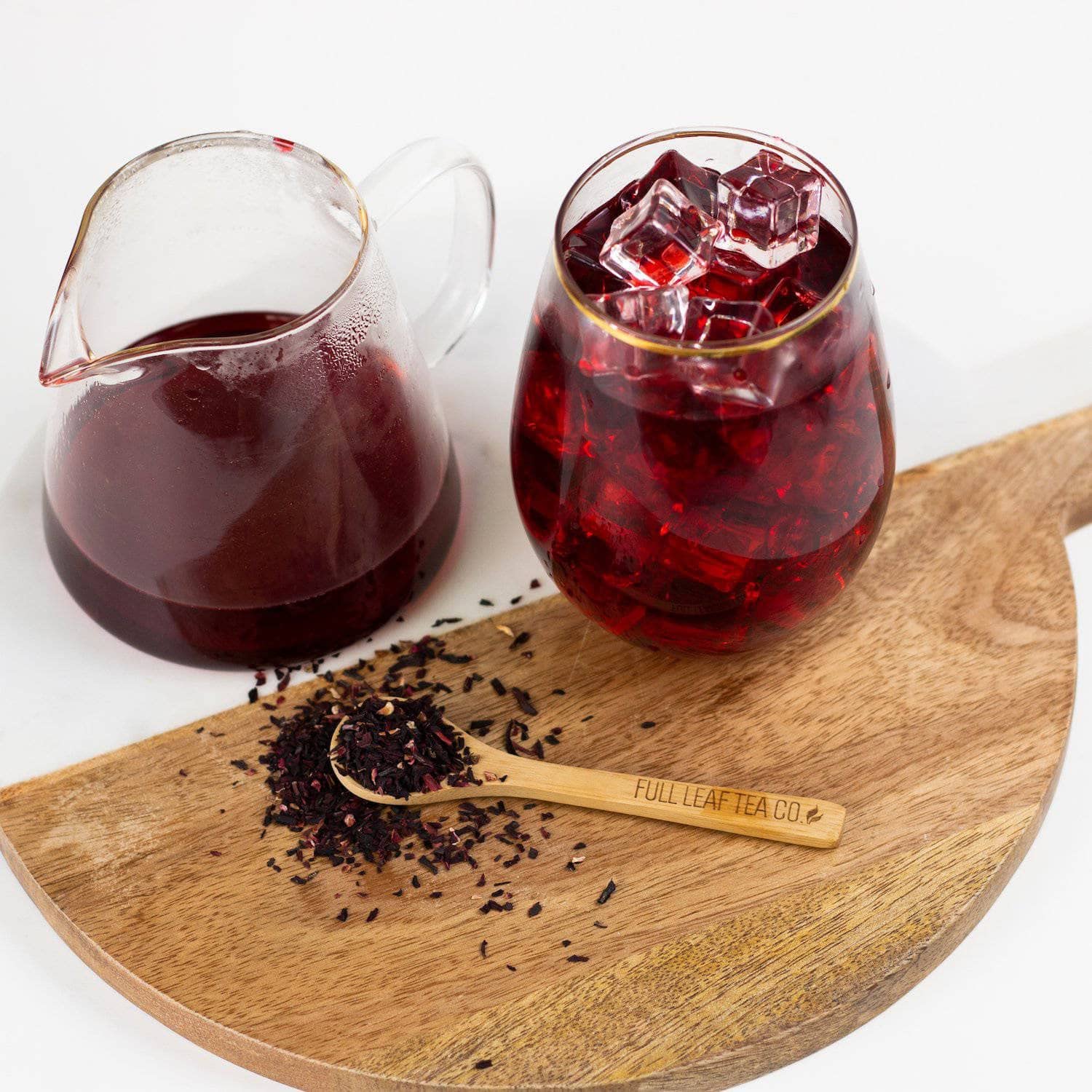 Organic Hibiscus Loose Leaf Tea - 2oz Bag (Approx. 30 Servings) | Full Leaf Tea Co.