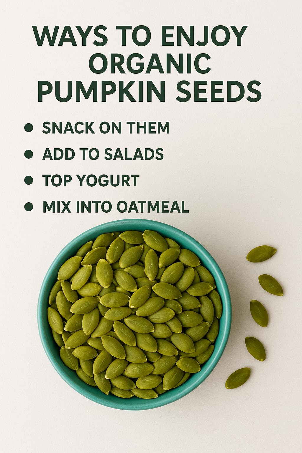 Organic Raw Pumpkin Seeds 2-lb (32 oz), Premium Shelled Pepitas, 2-pound bag, Non-GMO, Vegan, Kosher, Raw, Keto, Paleo