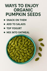 Organic Raw Pumpkin Seeds 2-lb (32 oz), Premium Shelled Pepitas, 2-pound bag, Non-GMO, Vegan, Kosher, Raw, Keto, Paleo