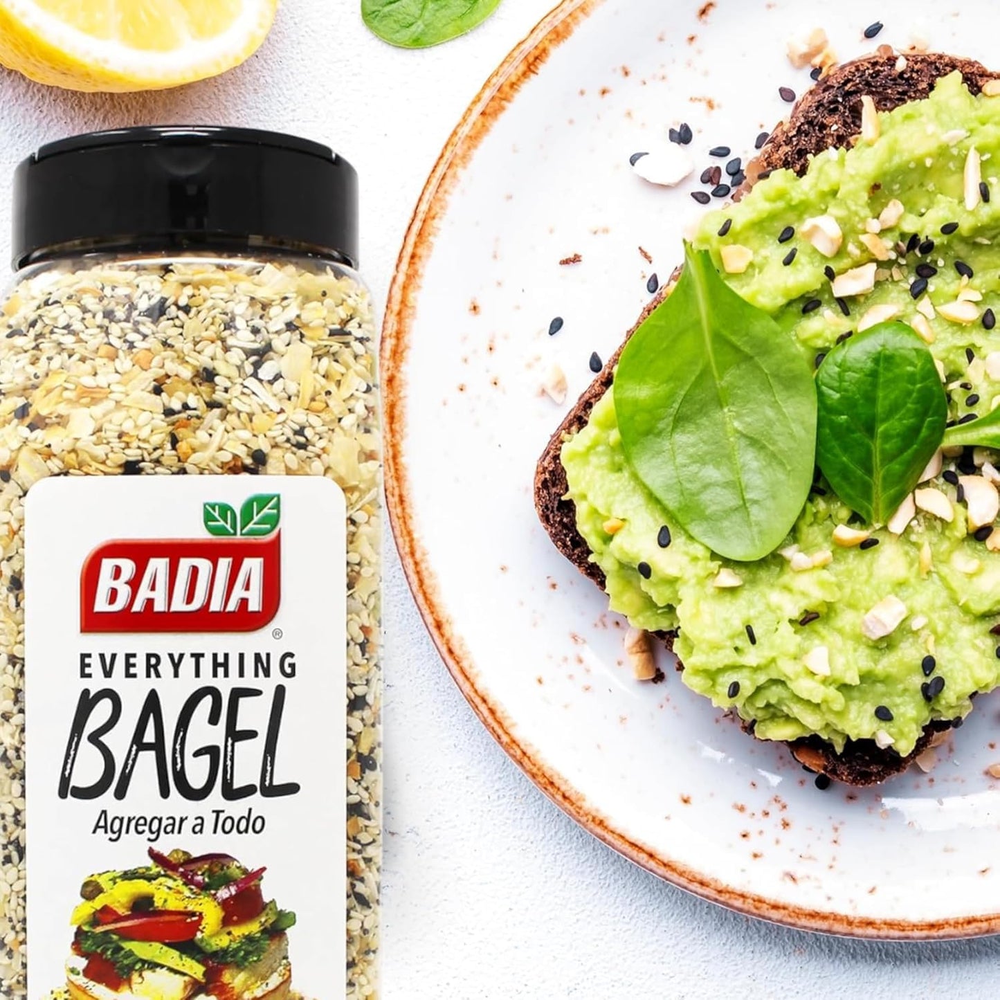 Badia Everything Bagel Seasoning Blend, 22 oz - Sesame Seed, Poppy Seed, Garlic, Onion and Salt