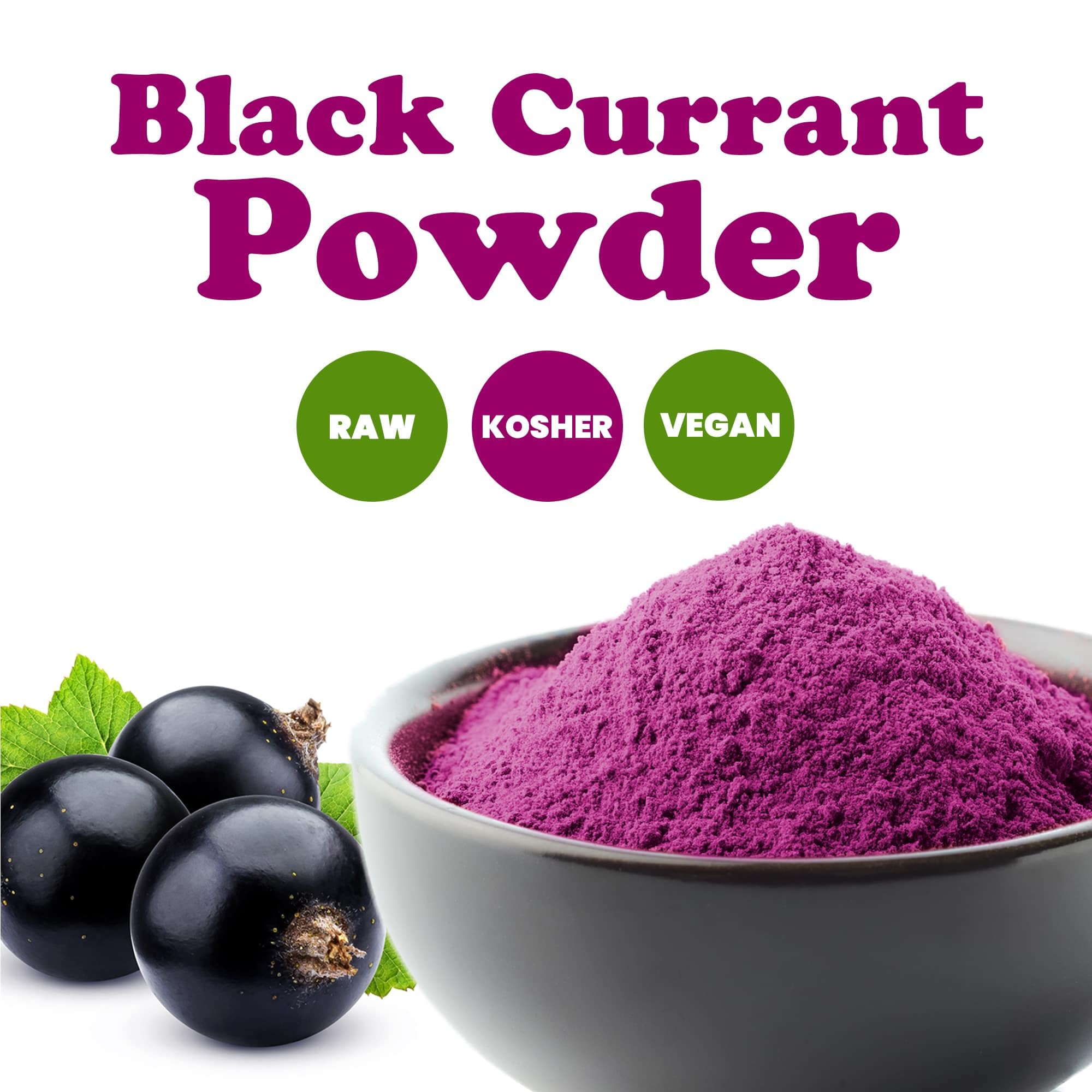 Food to Live - Currant Juice Powder, 4 Ounces - Antioxidant Powerhouse, Vegan Superfood. Unsweetened. Great for Juices. Contains Maltodextrin. Kosher
