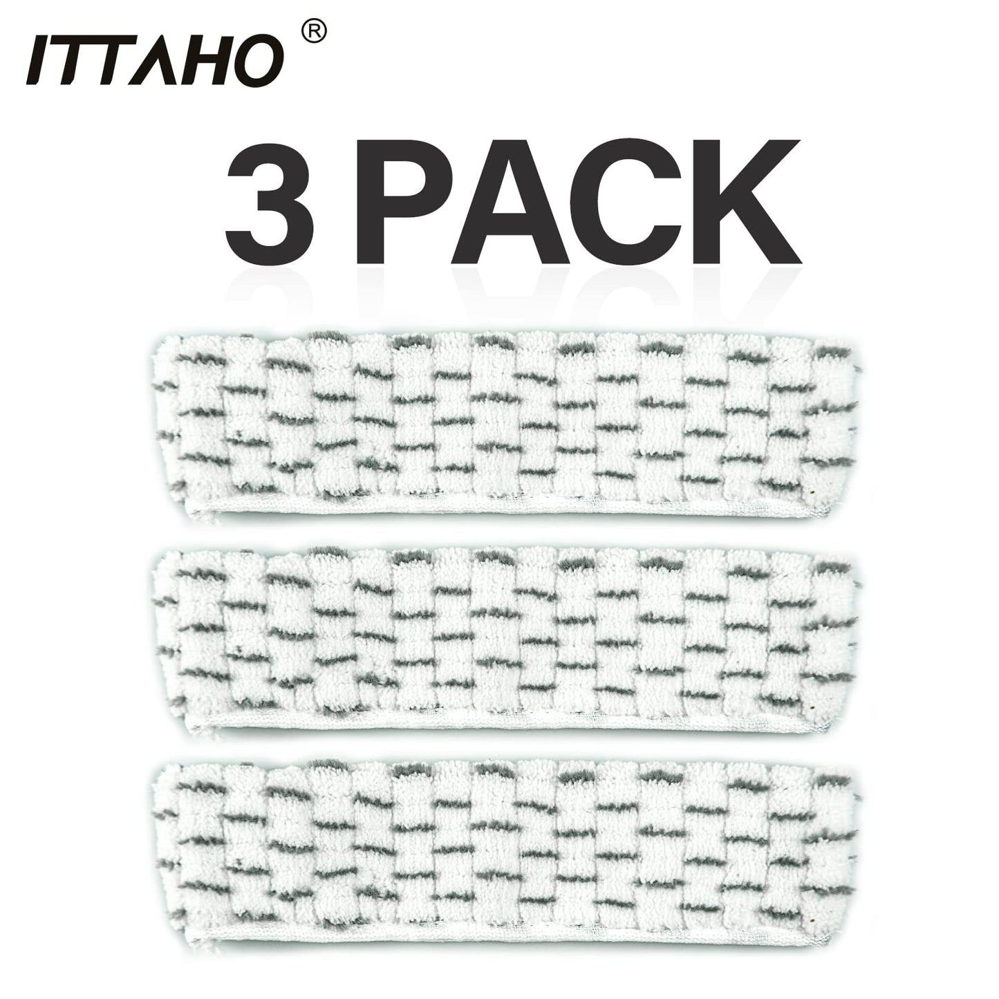 ITTAHO 3 PCS Window Scrubber Refill Sleeve, Reusable & Washable Scrubber Replacement Head for Window Professional Microfiber Cover Window Washer