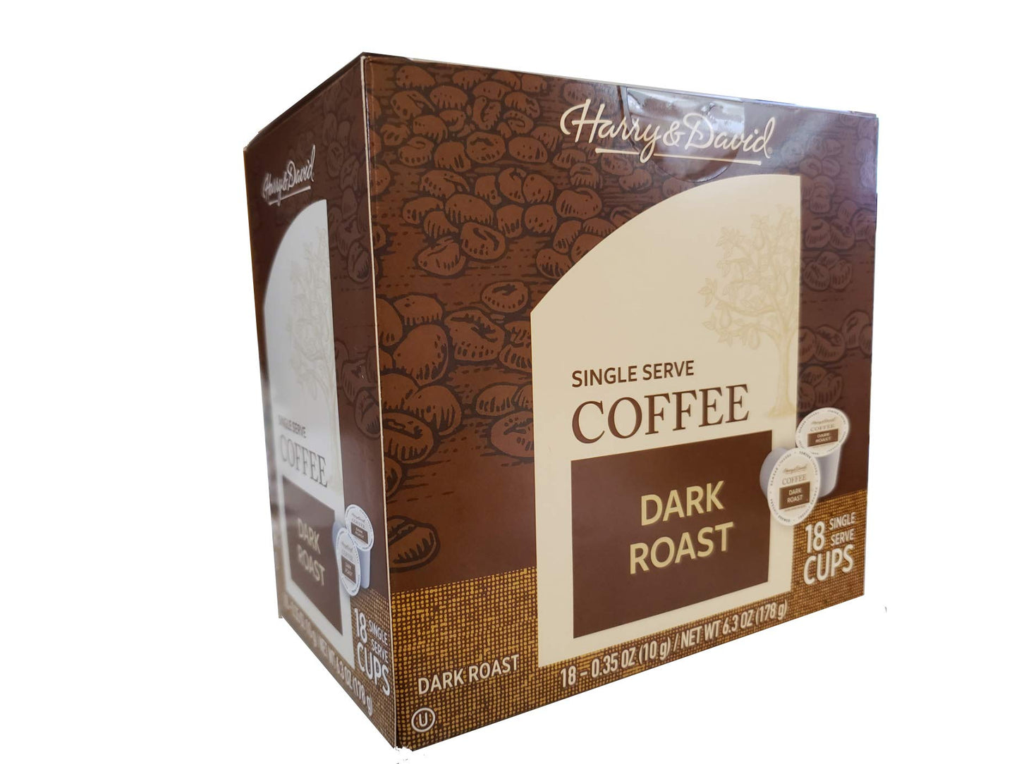 Harry & David Coffee Single Serve Cups for Keurig K-Cups Brewers 18 Count (Dark Roast)