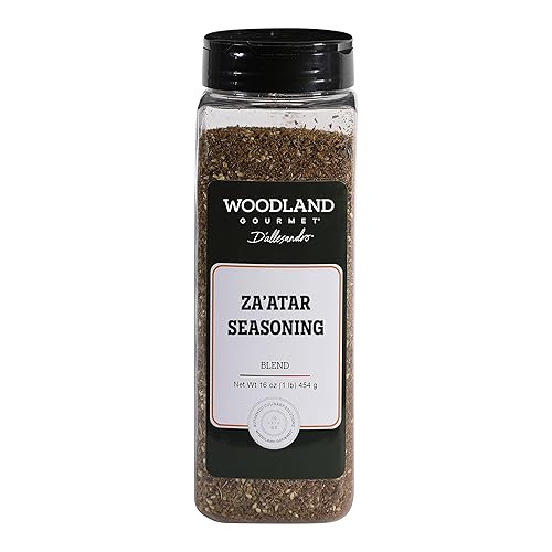 Za’atar Spice Blend, 16 oz - Middle Eastern Seasoning with Sumac, Thyme & Sesame - Lebanese Style Herb Mix by Woodland Gourmet