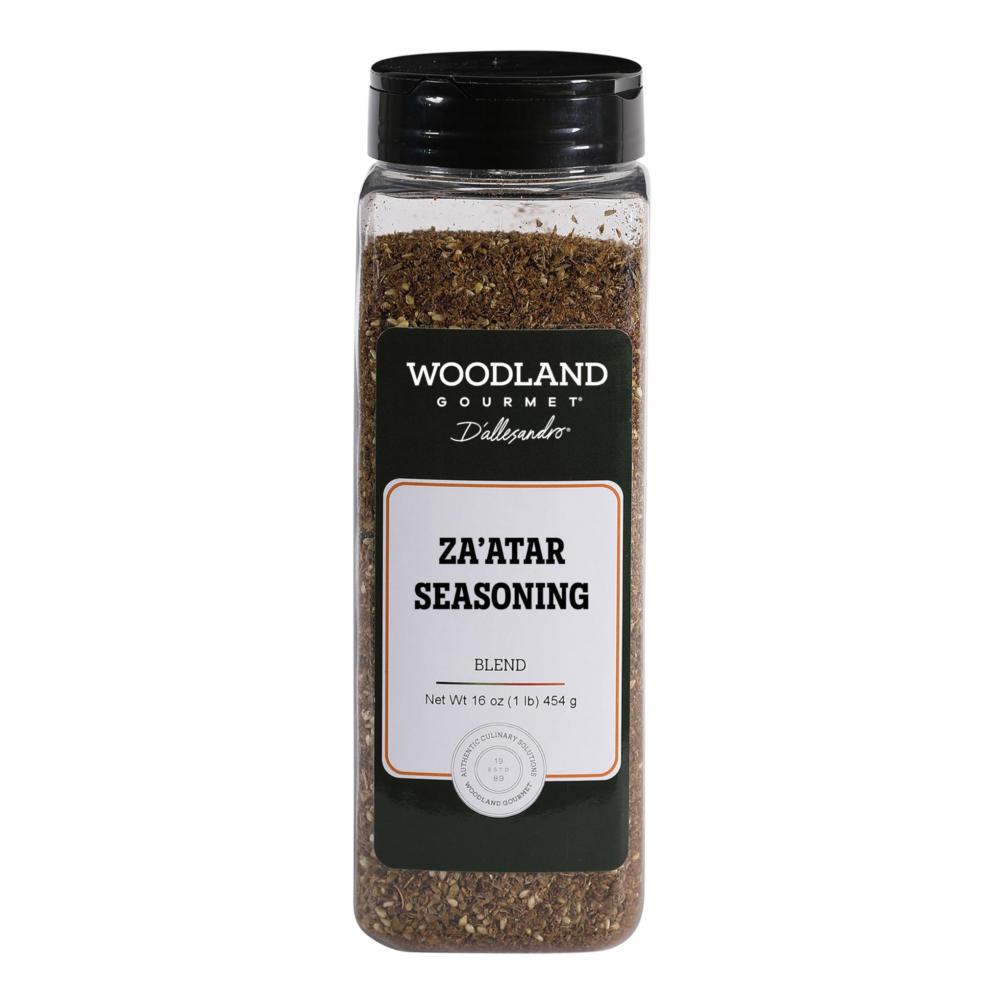 Za’atar Spice Blend, 16 oz - Middle Eastern Seasoning with Sumac, Thyme & Sesame - Lebanese Style Herb Mix by Woodland Gourmet