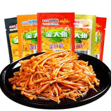 Chinese Specialties Spicy Red Oil Enoki Mushroom, Pickled Vegetables, Latiao Spicy Strips, Chili Sauce Pickle, Crispy Mushroom, Snack Relish Gift