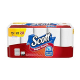 Scott 36371 Choose-A-Sheet Mega Roll Paper Towels, 1-Ply, White, 102 per Roll (Case of 28 Rolls)
