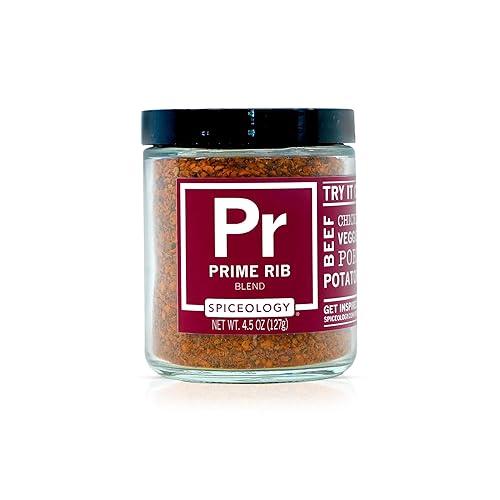Spiceology - Prime Rib Rub - Bold, Savory Seasoning with Garlic, Smoked Paprika & Tomato - Perfect for Prime Rib, Steak, Brisket, Ribs, Pork