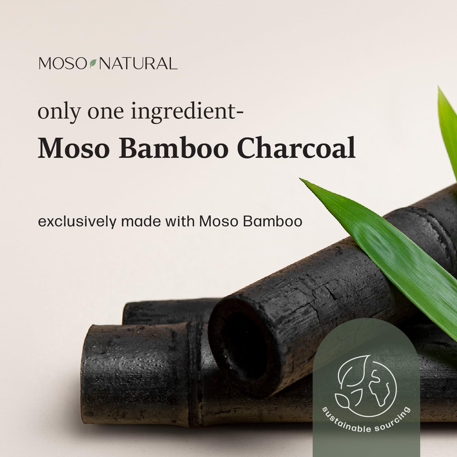 Moso Natural Shoe Deodorizer Inserts, Charcoal Odor Absorber for Shoes, Gym Bag & Boot Deodorizer, Long-Lasting Shoe Odor Elimination, Unscented Air