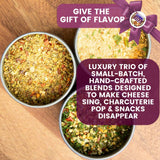 Wine & Cheese House Reserve Seasonings | | Gift Packaged Set of 3 Spice Blends | All Natural, Non GMO | Gourmet Infused Spice & Herb Blends | Perfect
