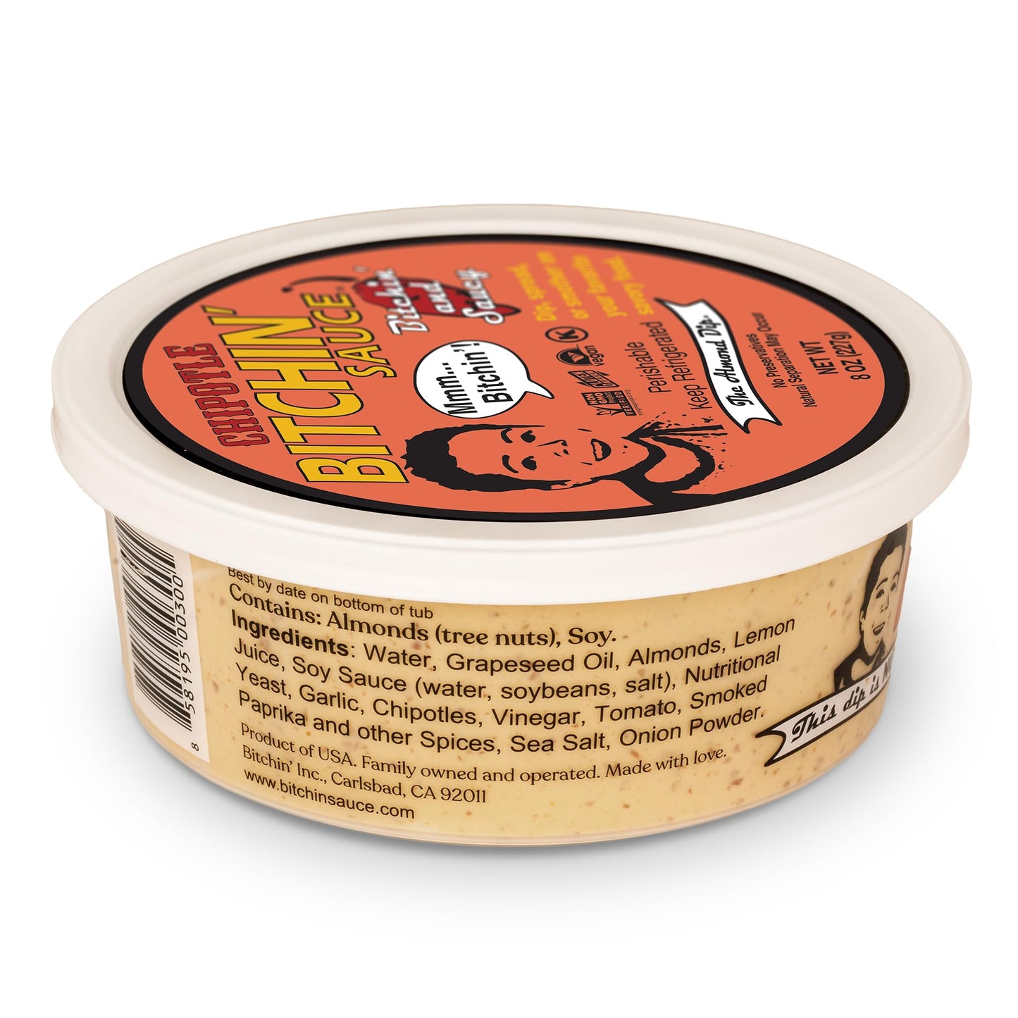 Chipotle Bitchin' Sauce, 8oz - The Almond Dip