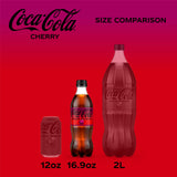 Coca-Cola Zero Sugar Cherry Diet Soda Soft Drink, 16.9 fl oz, 6 Pack