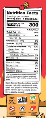 Route 11 Potato Chip : Mama Zuma's Revenge (15 bags (2 oz each)) hot habanero spicy chips