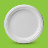 Munfix 100% Compostable Paper Plates 100 Pack, 6 Inch Heavy Duty Biodegradable Microwavable Disposable White Dessert Plates, Made of Eco-Friendly
