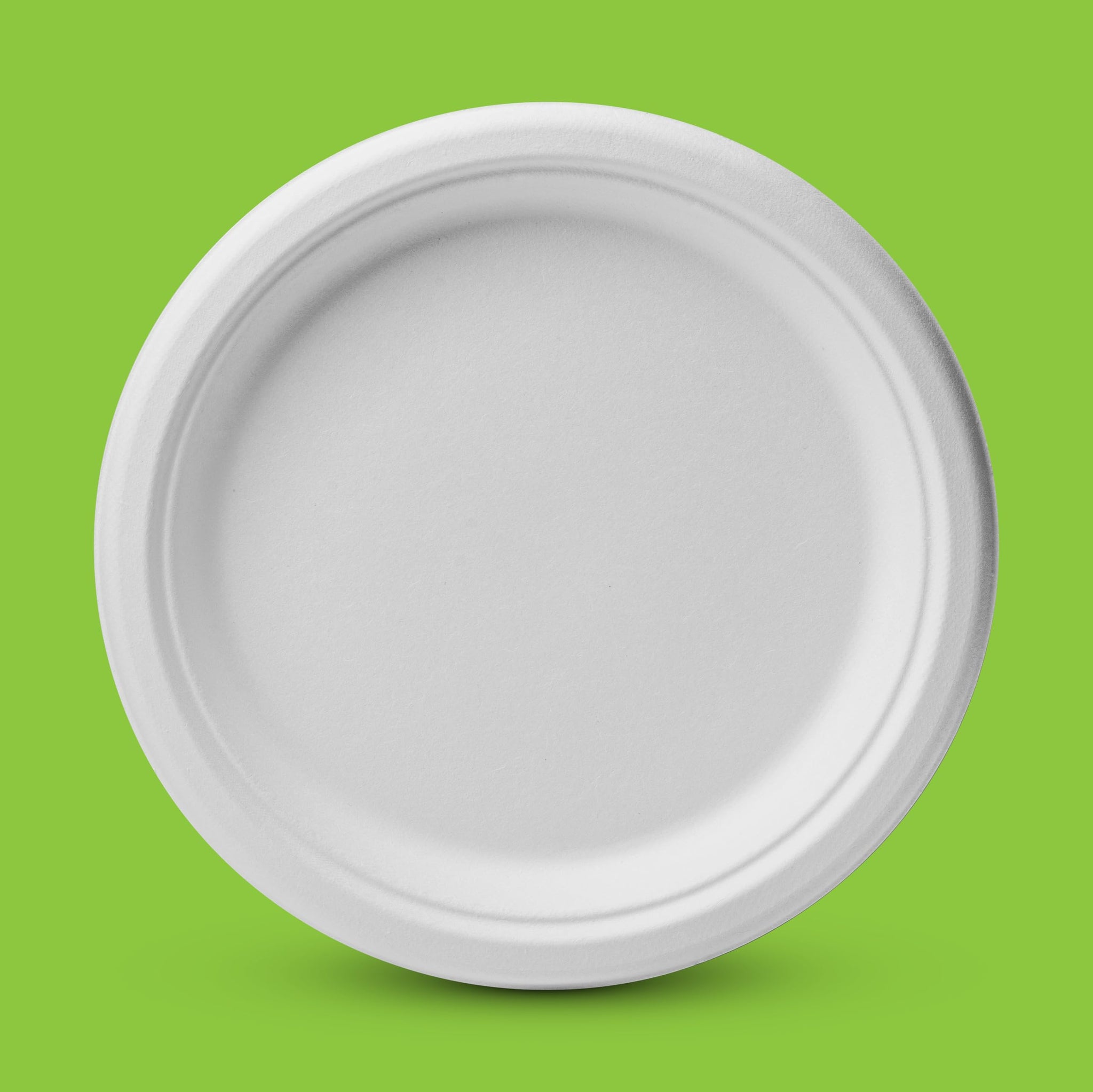 Munfix 100% Compostable Paper Plates 100 Pack, 6 Inch Heavy Duty Biodegradable Microwavable Disposable White Dessert Plates, Made of Eco-Friendly