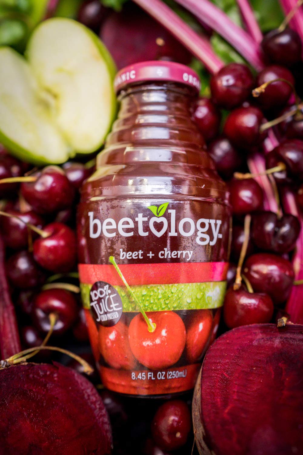 Beetology Organic Beet Juice 8.45oz "Variety Pack", 2 bottles each of: Beet + Veggie, Beet + Lemon Ginger, Beet + Cherry (6 Pack) Wonder Beet Juices |