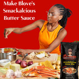Bloveslife 1 Pack Spicy Cajun Smackalicious Sauce Seasoning Mix - Seafood Boil Butter Sauce Spice Blend with Bold Spicy flavor for Fish, Crab, Shrimp
