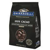 Ghirardelli Chocolate Company 100% Cacao Unsweetened Wafers, 5lb. Bag (Pack of 1)