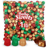 Candy Creamy Caramels Wrapped in Rich Chocolate, 1lb Pack of Christmas Candy Bulk, Delicious Christmas for Gifting, Perfect Christmas Chocolate Mix