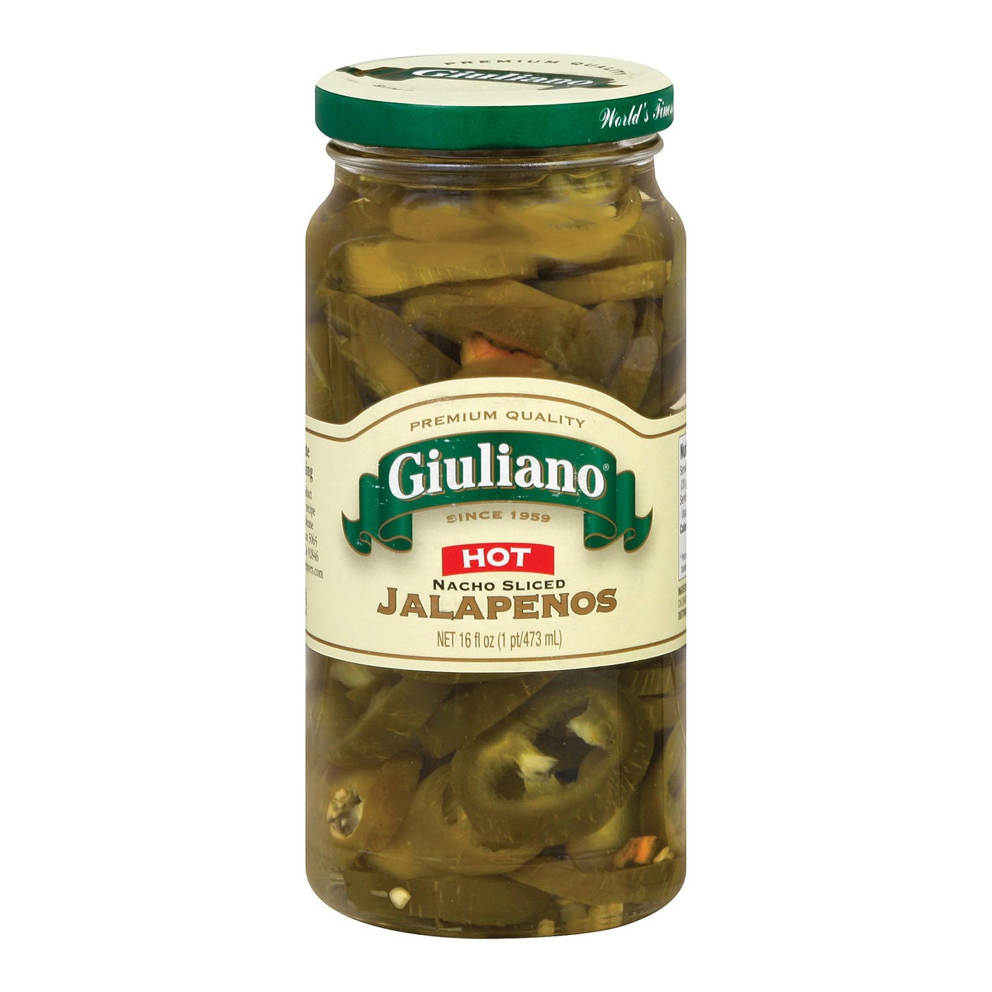 Giuliano, Giuliano Jalapenos, 16 Ounce