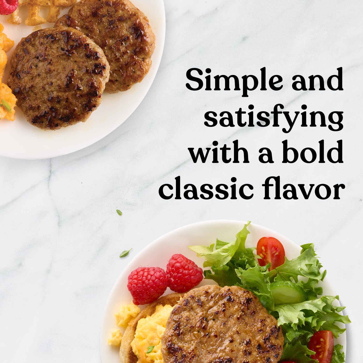 Amylu Foods Chicken Sausage Breakfast Patties, Breakfast Time, Natural Ingredients, 16g of Protein, GAP Chicken Raised with No Antibiotics, Fully