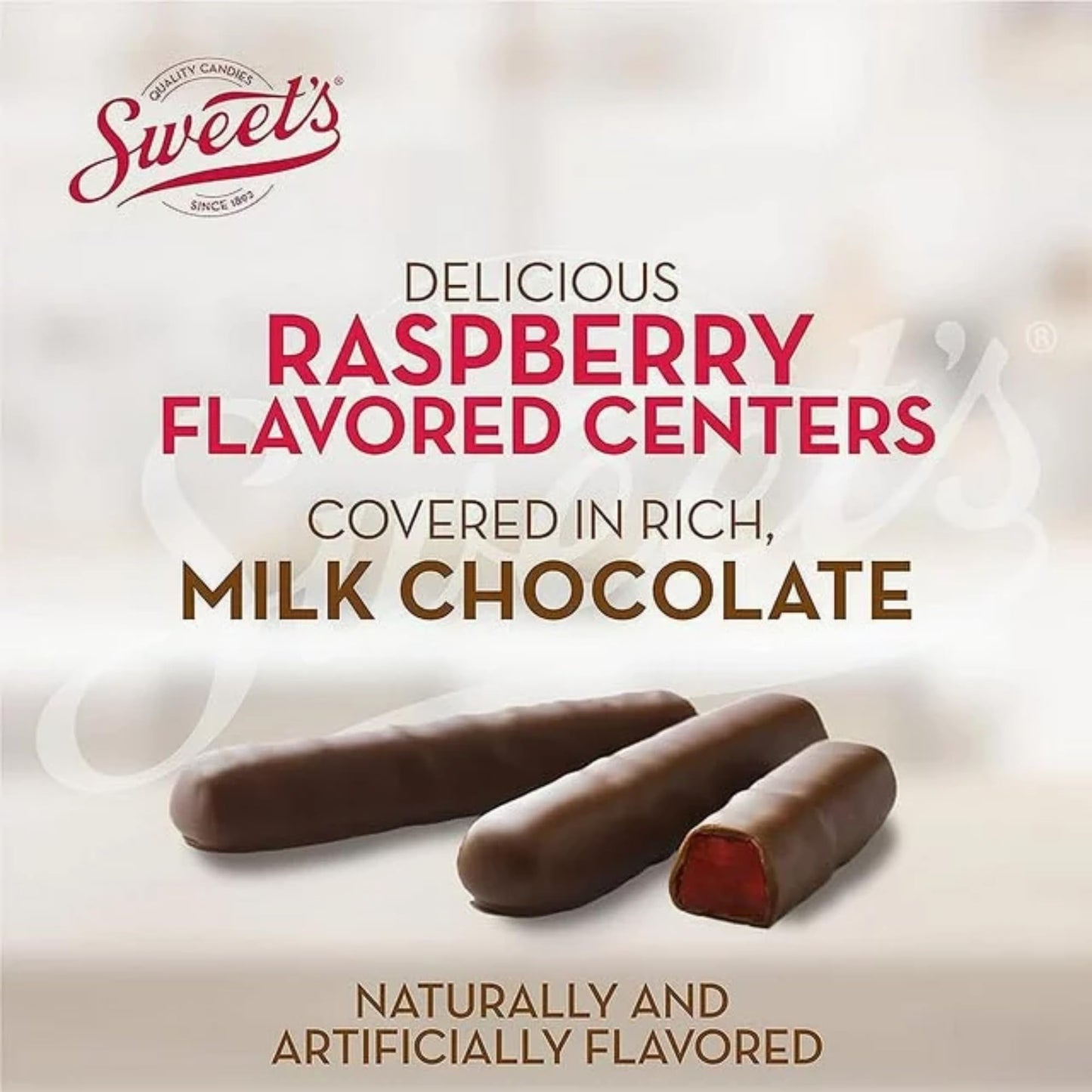 Sweet Candy Company Milk Chocolate Fruit Flavored Sticks - Gourmet Chocolate Covered Sticks, Orange and Raspberry, Gift Idea for Holidays, Gluten
