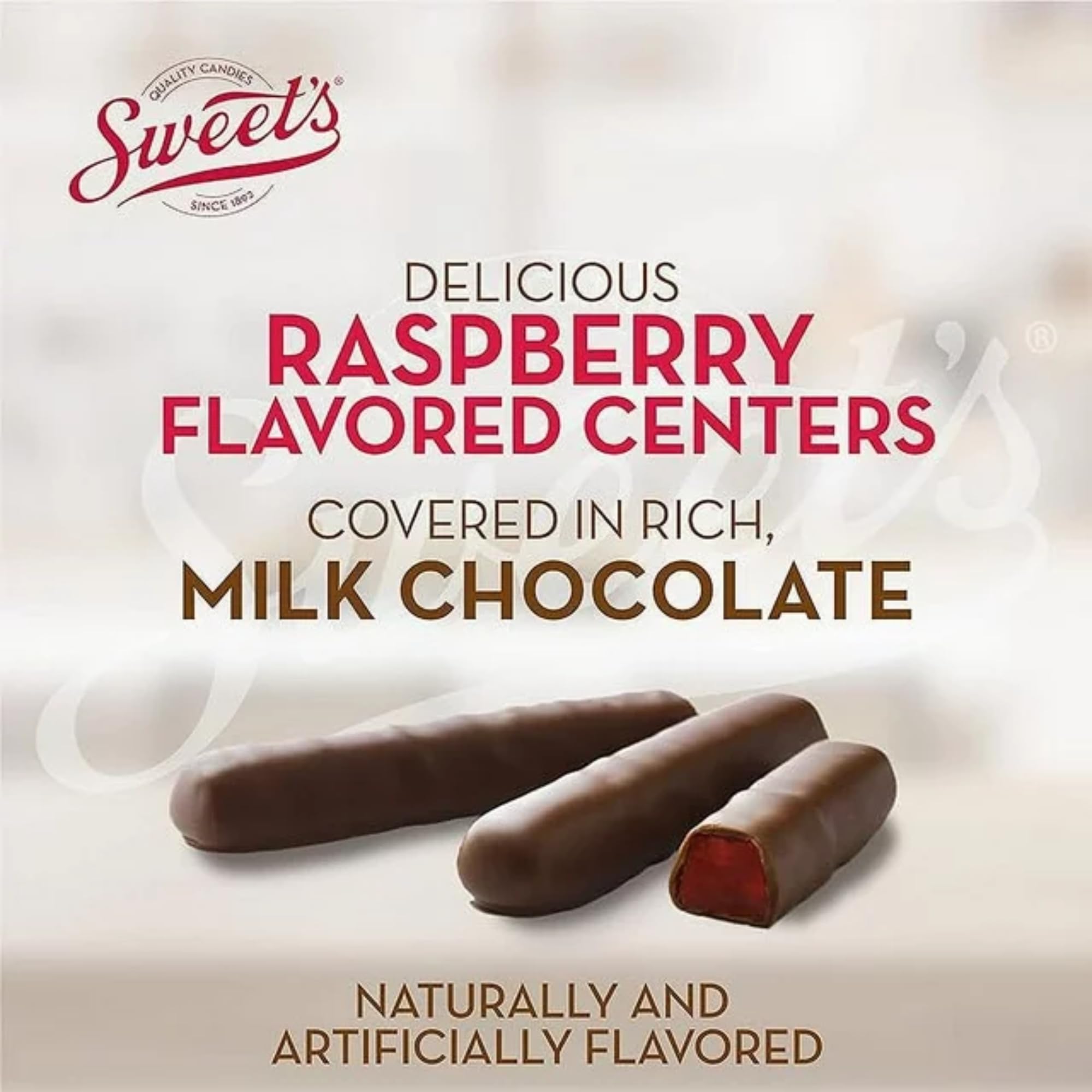 Sweet Candy Company Milk Chocolate Fruit Flavored Sticks - Gourmet Chocolate Covered Sticks, Orange and Raspberry, Gift Idea for Holidays, Gluten