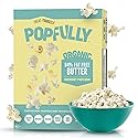 POPFULLY 94% Fat Free Popcorn Fully Pops, Sharing Bags, Light Butter Flavor, Big Pop, Micro Popcorn Bags, 3-Pack