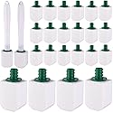 Mkhaslri 26 Pcs Toilet Pumice Stone with Long Handle Toilet Bowl Cleaner Brush Wand Refills Pumice Stone Block Deep Cleaning Remover Tool for Pool