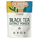 Instant Black Tea Extract Powder, Unsweetened Iced Tea Extract Powder from Real Black Tea Leaves for Hot or Cold Drinks, Instant Black Tea Mix