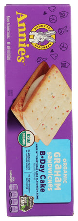 Annie's Homegrown Organic Birthday Cake Graham Sandwiches, 8 OZ