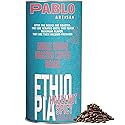 Pablo Artisan Ethiopia Yirgacheffe Grade 2 Single Origin Coffee Beans - Medium Dark Roast Whole Bean Coffee, 100% Arabica Espresso Beans, Notes