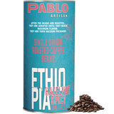 Pablo Artisan Ethiopia Yirgacheffe Grade 2 Single Origin Coffee Beans - Medium Dark Roast Whole Bean Coffee, 100% Arabica Espresso Beans, Notes