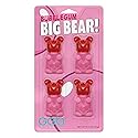 Big Bear!™ Bubblegum 4 Pack - Double the Delight with Real Bubblegum and Gummy Candy Together, a GGB Candies Treat! (Cherry)