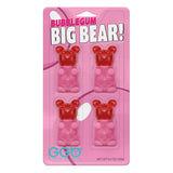 Big Bear!™ Bubblegum 4 Pack - Double the Delight with Real Bubblegum and Gummy Candy Together, a GGB Candies Treat! (Cherry)