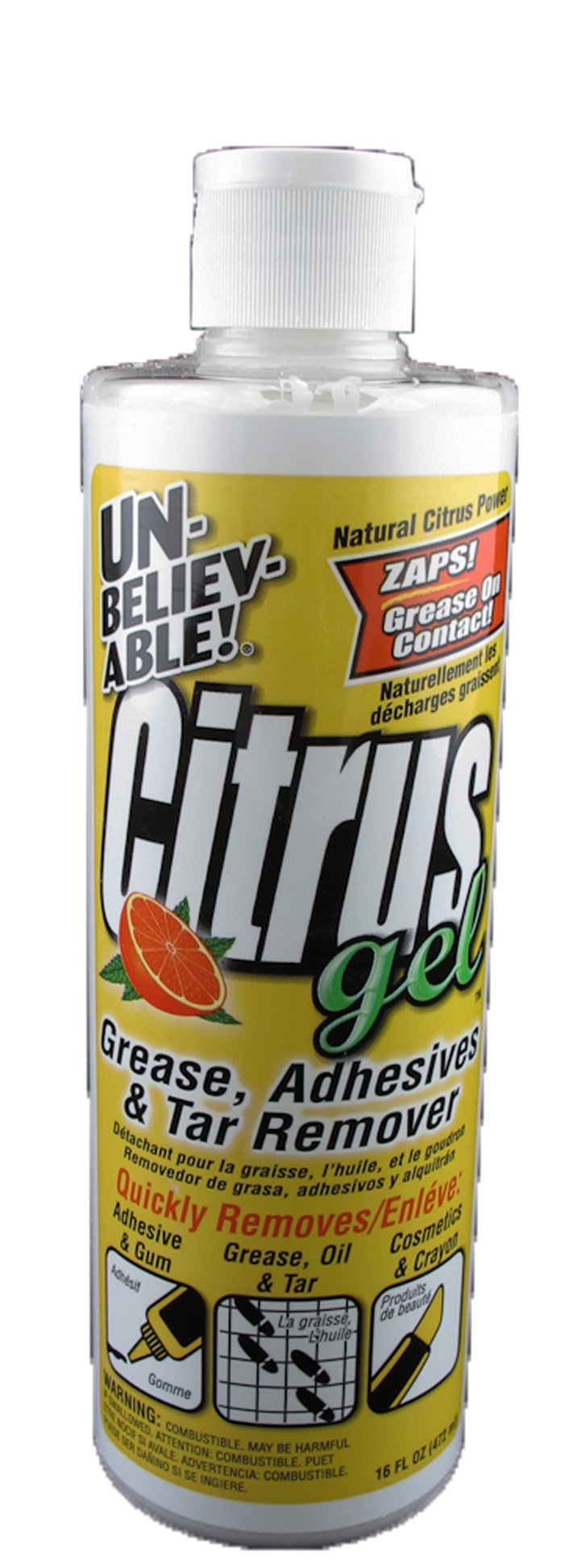Unbelievable! UCG-16 16 Oz. Citrus Gel Pro Carpet & Upholstery Spot Remover (Case of 12)