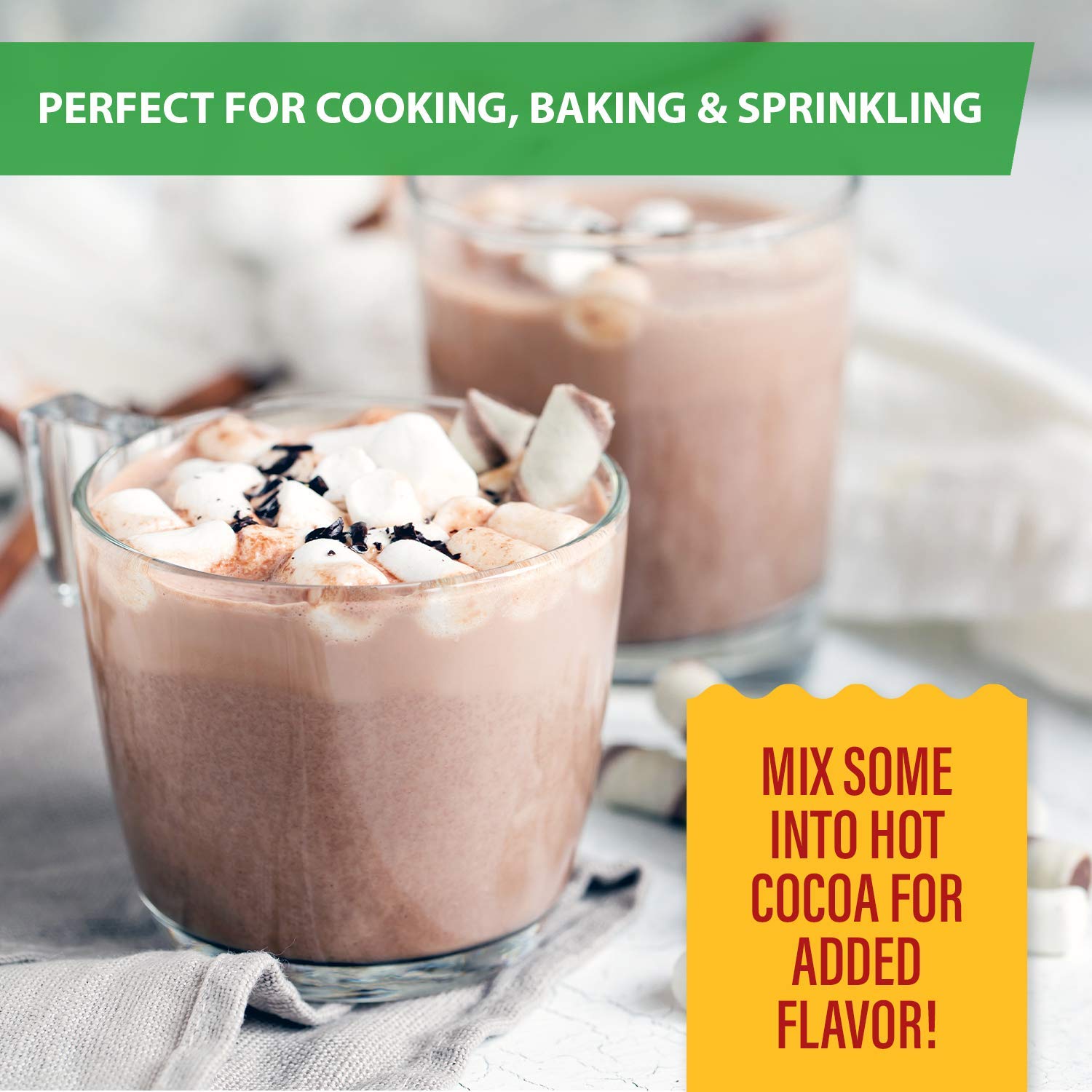 Roots Circle Vanilla Sugar for Baking | For Chefs, Home Cooking, Coffee, Cocktails, Cakes, Crème Brulee & Dessert Making | Ice Cream & Shakes | Kosher for Passover| 1 Pack 26.88Oz