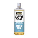 HARRIS Multi-Purpose Pure Liquid Castile Soap for Home Cleaning, Multi-Purpose Cleaner, For Dish Soap, Laundry Detergent, Kitchen and Bathroom
