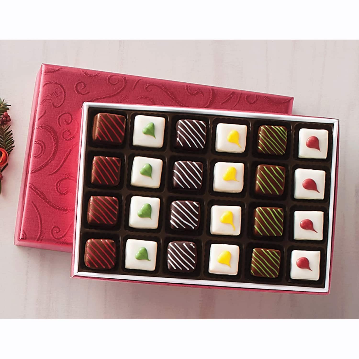 The Swiss Colony High 5 Food Bundle - Assorted Summer Sausages and Cheeses with Christmas Petits Fours - Assorted Chocolate and Mini Layer Cakes